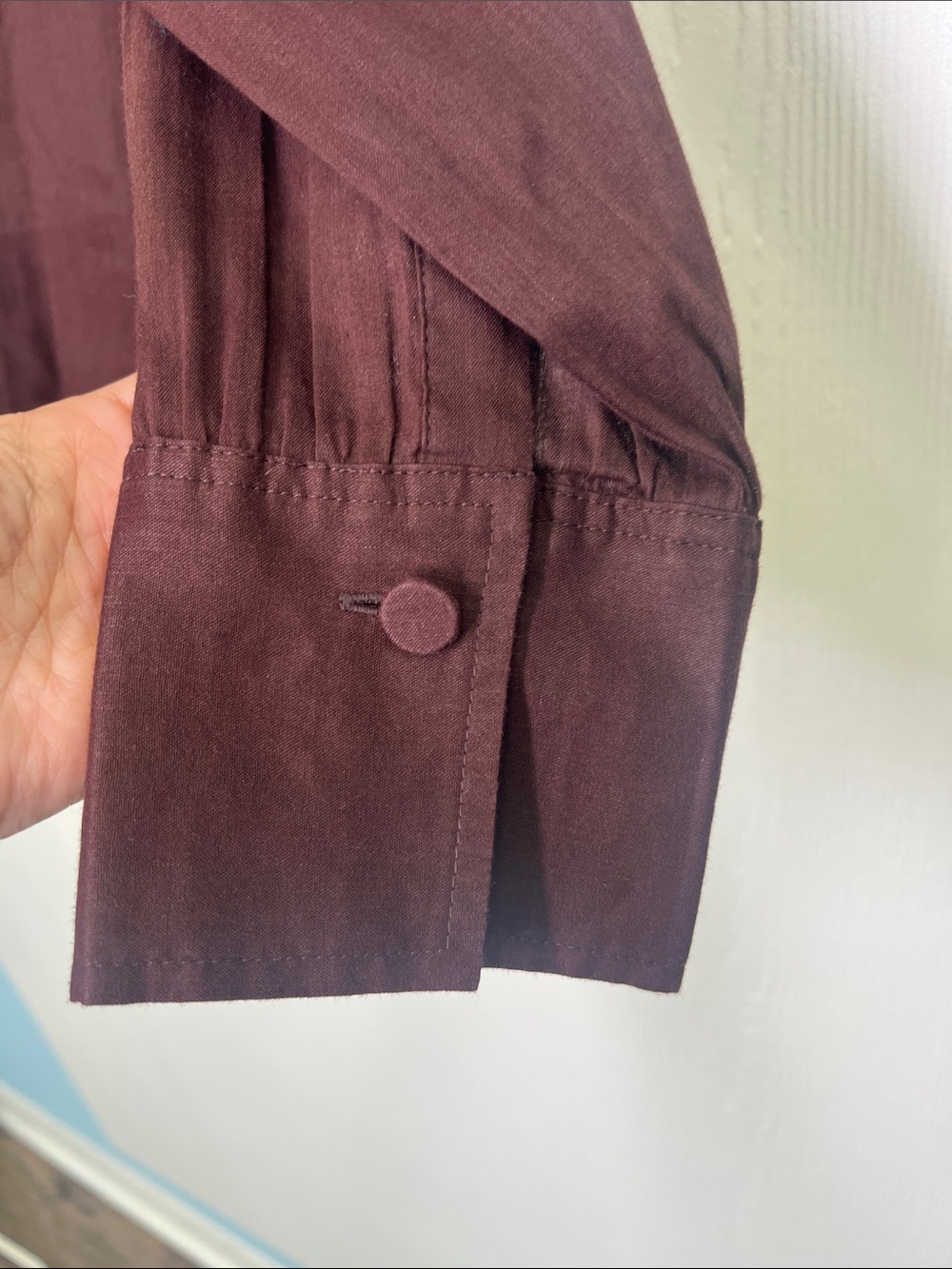 Madewell - Utility Pocket Button Down Lightweight Long Sleeve Blouse Size Medium - Picture 8 of 12